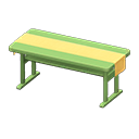 Animal Crossing Items Simple table Yellow Cloth Green