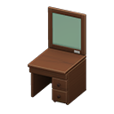 Animal Crossing Items Simple vanity Brown