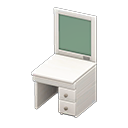 Animal Crossing Items Simple vanity White