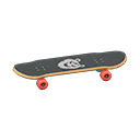 Animal Crossing Items Skateboard Animal Sticker Black