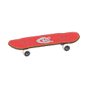 Animal Crossing Items Skateboard Animal Sticker Red