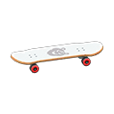 Animal Crossing Items Skateboard Animal Sticker White