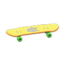 Animal Crossing Items Skateboard Animal Sticker Yellow