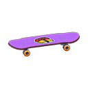 Animal Crossing Items Skateboard Sushi Sticker Purple