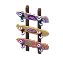 Animal Crossing Items Skateboard wall rack Pastel