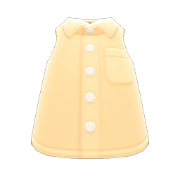 Animal Crossing Items Sleeveless Dress Shirt Orange