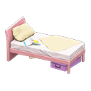 Animal Crossing Items Sloppy bed Beige Bedding color Pink