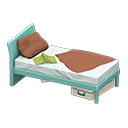 Animal Crossing Items Sloppy bed Brown Bedding color Light blue