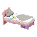 Animal Crossing Items Sloppy bed Gray Bedding color Pink