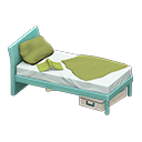 Animal Crossing Items Sloppy bed Green Bedding color Light blue