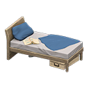 Animal Crossing Items Sloppy bed Navy blue Bedding color Ash brown