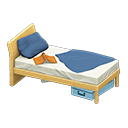 Animal Crossing Items Sloppy bed Navy blue Bedding color Light wood