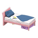 Animal Crossing Items Sloppy bed Navy blue Bedding color Pink