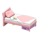 Animal Crossing Items Sloppy bed Pink Bedding color Pink