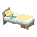 Animal Crossing Items Sloppy bed Yellow Bedding color Gray