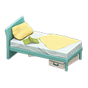 Animal Crossing Items Sloppy bed Yellow Bedding color Light blue