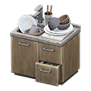 Animal Crossing Items Sloppy sink Ash brown