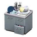 Animal Crossing Items Sloppy sink Gray