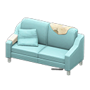 Animal Crossing Items Sloppy sofa Beige Discarded clothing Light blue