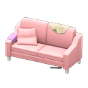 Animal Crossing Items Sloppy sofa Beige Discarded clothing Pink