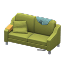 Animal Crossing Items Sloppy sofa Dark green Discarded clothing Green