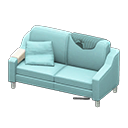 Animal Crossing Items Sloppy sofa Dark green Discarded clothing Light blue