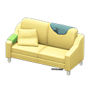 Animal Crossing Items Sloppy sofa Dark green Discarded clothing Yellow