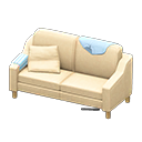 Animal Crossing Items Sloppy sofa Light blue Discarded clothing Beige