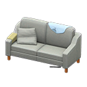 Animal Crossing Items Sloppy sofa Light blue Discarded clothing Gray