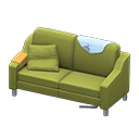 Animal Crossing Items Sloppy sofa Light blue Discarded clothing Green