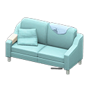 Animal Crossing Items Sloppy sofa Light blue Discarded clothing Light blue