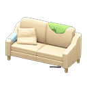 Animal Crossing Items Sloppy sofa Light green Discarded clothing Beige