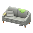 Animal Crossing Items Sloppy sofa Light green Discarded clothing Gray