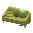 Animal Crossing Items Sloppy sofa Light green Discarded clothing Green