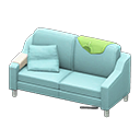 Animal Crossing Items Sloppy sofa Light green Discarded clothing Light blue