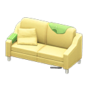 Animal Crossing Items Sloppy sofa Light green Discarded clothing Yellow