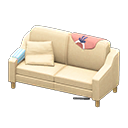 Animal Crossing Items Sloppy sofa Pink Discarded clothing Beige