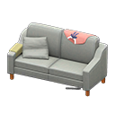 Animal Crossing Items Sloppy sofa Pink Discarded clothing Gray