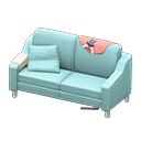 Animal Crossing Items Sloppy sofa Pink Discarded clothing Light blue