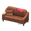 Animal Crossing Items Sloppy sofa Red Discarded clothing Brown