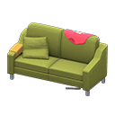 Animal Crossing Items Sloppy sofa Red Discarded clothing Green