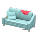 Animal Crossing Items Sloppy sofa Red Discarded clothing Light blue