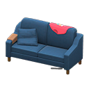 Animal Crossing Items Sloppy sofa Red Discarded clothing Navy blue