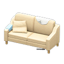 Animal Crossing Items Sloppy sofa White Discarded clothing Beige