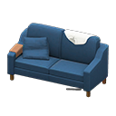 Animal Crossing Items Sloppy sofa White Discarded clothing Navy blue