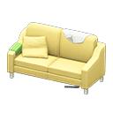 Animal Crossing Items Sloppy sofa White Discarded clothing Yellow