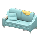 Animal Crossing Items Sloppy sofa Yellow Discarded clothing Light blue