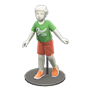 Animal Crossing Items Small mannequin Green Shirt color White