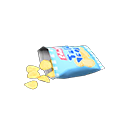 Animal Crossing Items Snack Light blue Packaging color Flavored chips