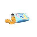 Animal Crossing Items Snack Light blue Packaging color Rice crackers